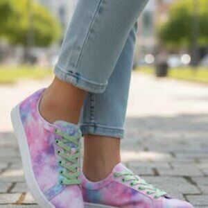 Rampage “Holly” Tie-Dye Sneakers (Size 8) NIB